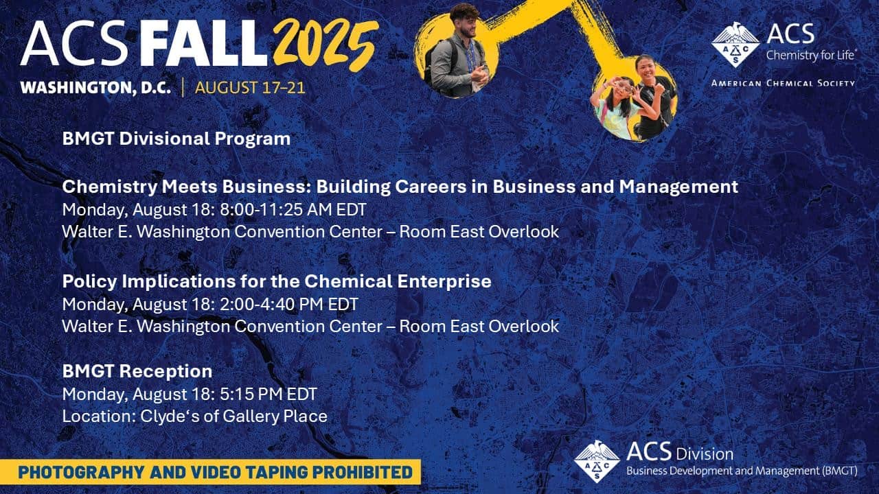 ACS 2025 Flyer about BMGT sessions, details follow the image
