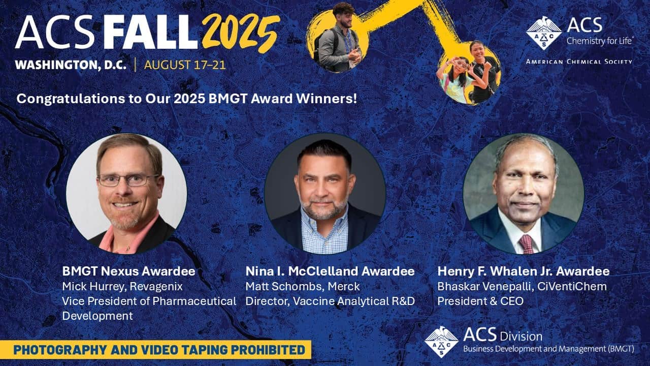 Featured image for “2025 BMGT Awardees to be honored during ACS Fall 2025”