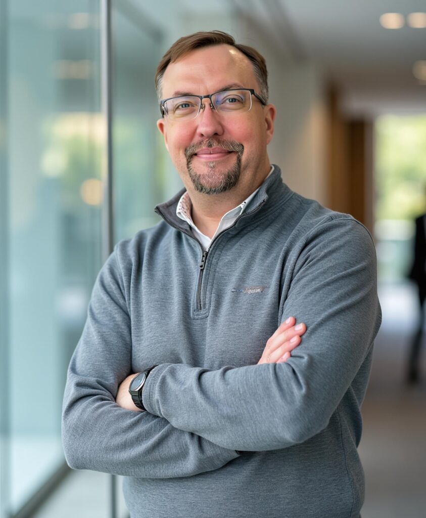 Professional headshot of Jens in a corporate setting